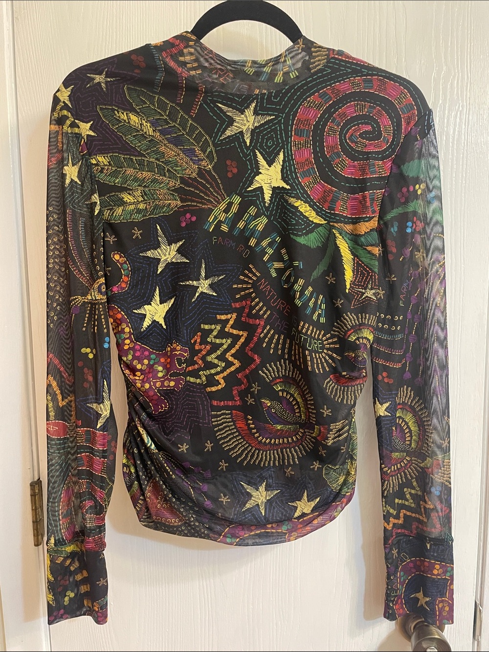 FARM Rio Amazonia Tulle Blouse